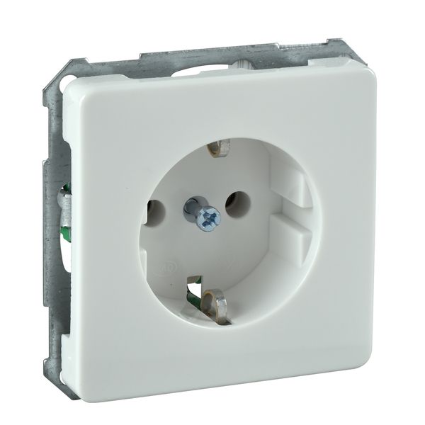 Flush socket-outlet cage clamp pure white image 1