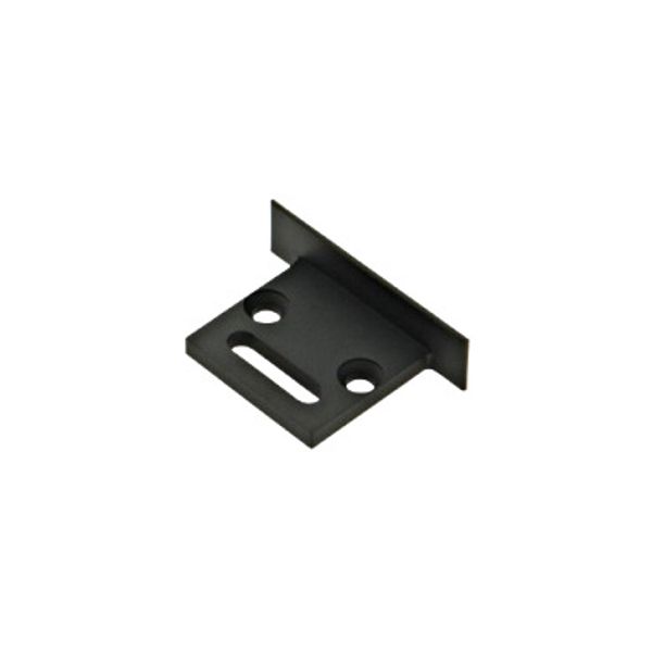 Profile end cap LBI flat with cable entry, black anodized image 1