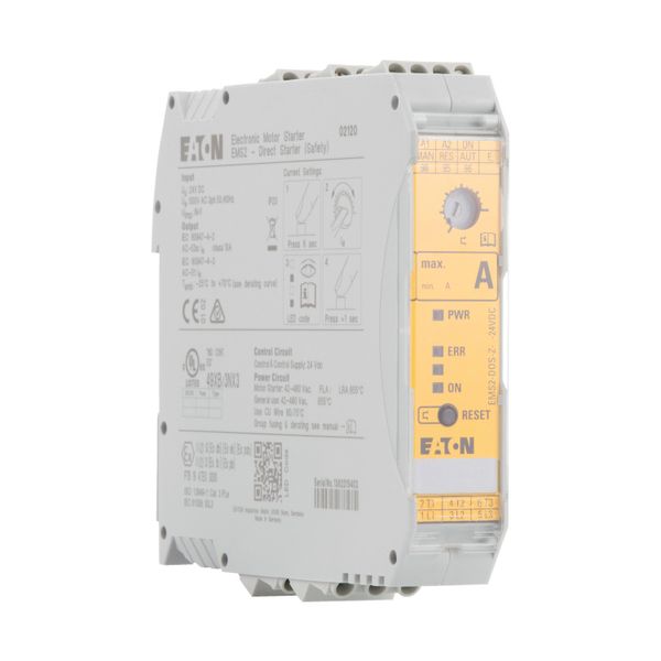 EMS2-DOS-Z-9-24VDC DOL starter, 24 V DC, 1,5 - 7 (AC-53a), 9 (AC-51) A, Screw terminals, Controlled stop, PTB 19 ATEX 3000 image 17