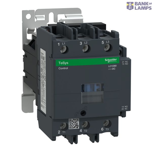 TeSys D contactor AC-3 80A 12V 1Z+1V LC1D80JD image 2
