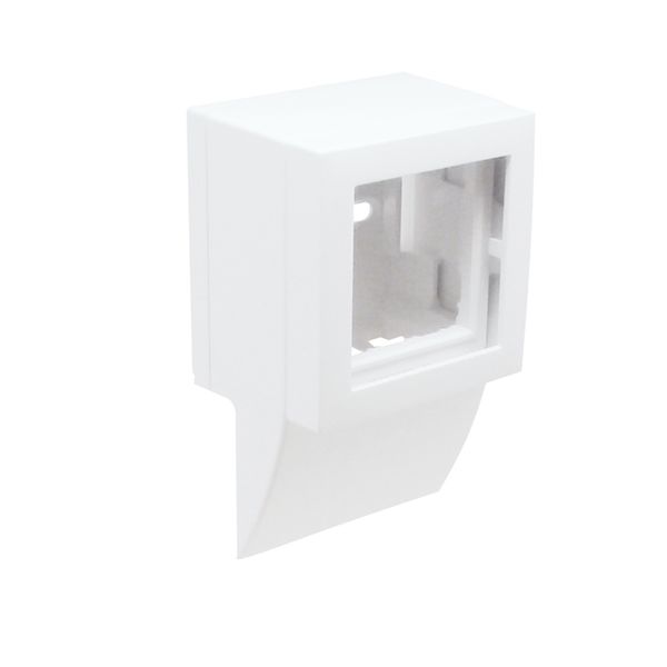 Q45 LATERAL ADAPTER F/40X16 TRUNKING WHITE image 2