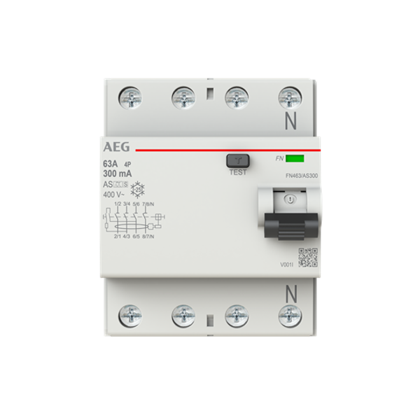 Residual current circuit breaker 4P. 63A 300 mA, A type Selective image 1