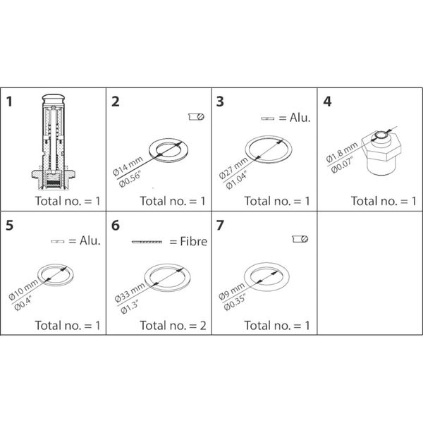 Repair kit, EVM NO. image 1