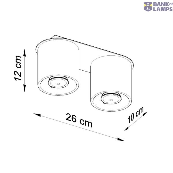 SPOT ORBIS 2 BLACK GU10 2X40W IP20 image 7