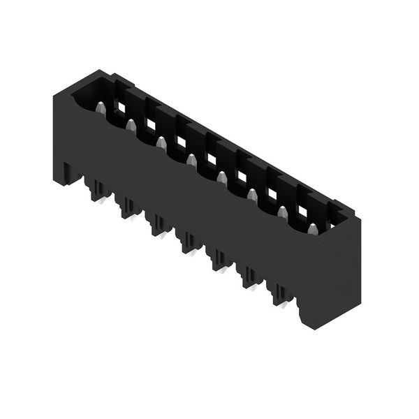 PCB plug-in connector, male header, closed side, THT/THR solder connection, 5.00 mm, Number of poles: 8, 180°, Solder pin length (l): 3.2 mm, tinned, black, Box image 2