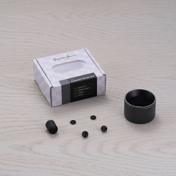 DETAIL KIT / EXHAUST / CROSS / BLACK image 1