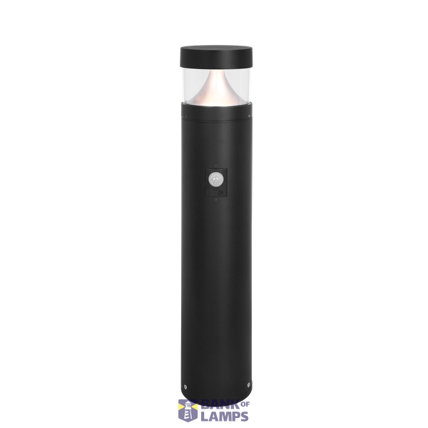 Arden 2 Flat Alum. Bollard Ø120x990mm 10W SCT Grey PIR Sensor image 1