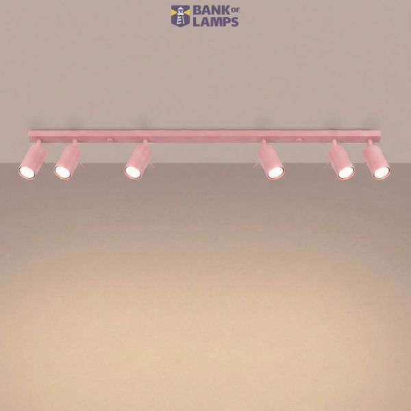 Ceiling lamp RING 6L pink image 5