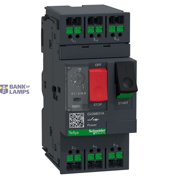 Tesys MOTOR CB TH-MAG 0.16A PB Snap-in image 2