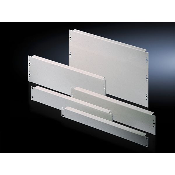 DK Blanking panel, 482.6 mm (19"), 3 U, Installation height: 132,5 mm, RAL 7035 image 2