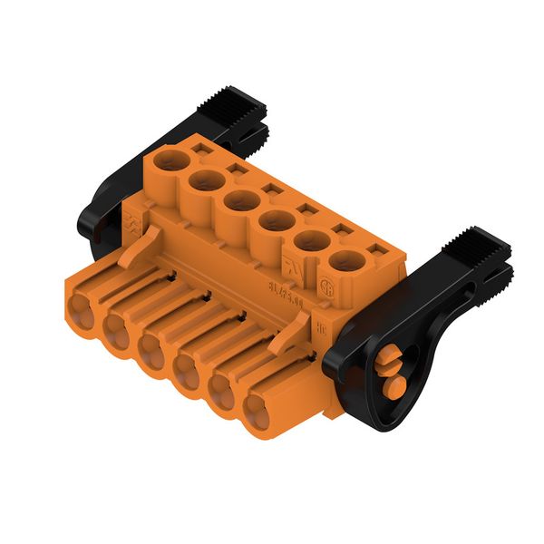 PCB plug-in connector, female plug, 5.00 mm, Number of poles: 6, 180°, Clamping yoke connection, Clamping range, max. : 4 mm², Box image 4