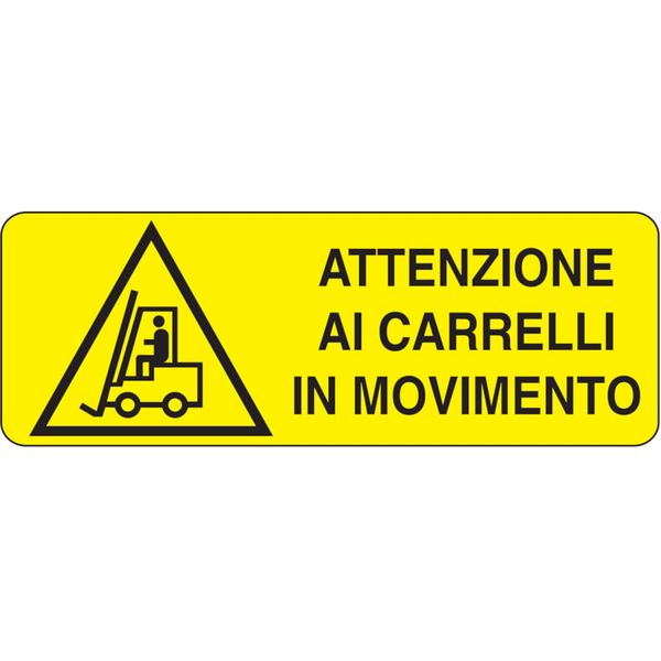Rectangular danger sign - 350 x 125 mm image 1