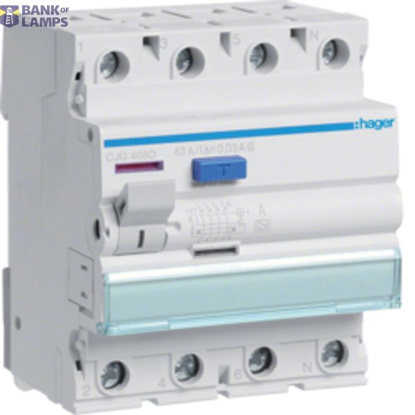 Residual Current Circuit BreakerNIC 4P .63/0,03A(G) CJG468D image 1