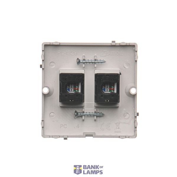 Touch panel 3 modules, Modul 1: 1 touch field, Module 2: 4 touch fields, Module 3: 4 touch fields, Fixing: horizontal, Silver mist image 1