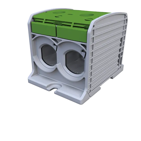 STB 300-2 Rail-mounted terminal block Al/Cu 87920 SIMBLOCK green image 1