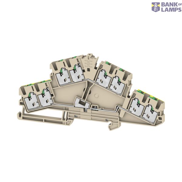 Multi-tier modular terminal, SNAP IN, dark beige, 2.5 mm², 800 V, Numb image 1