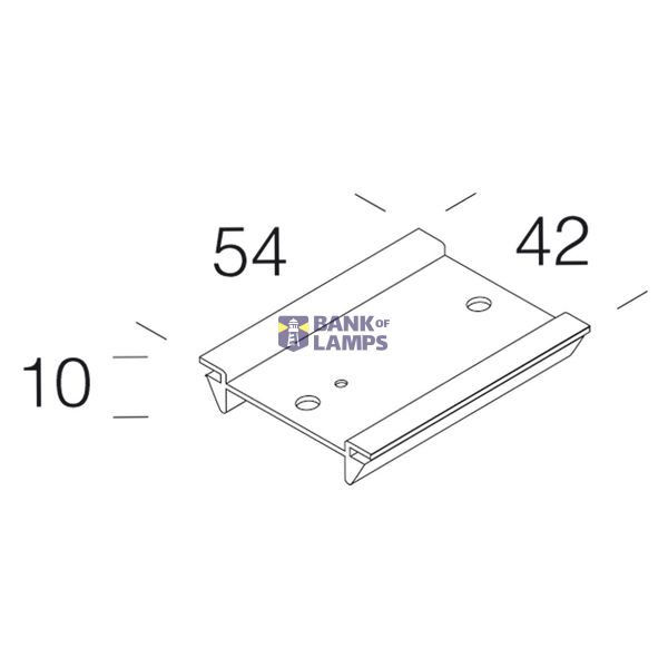 KNIFE SWITCH SUPPORT FOR TRACK 6030 BLAC image 1