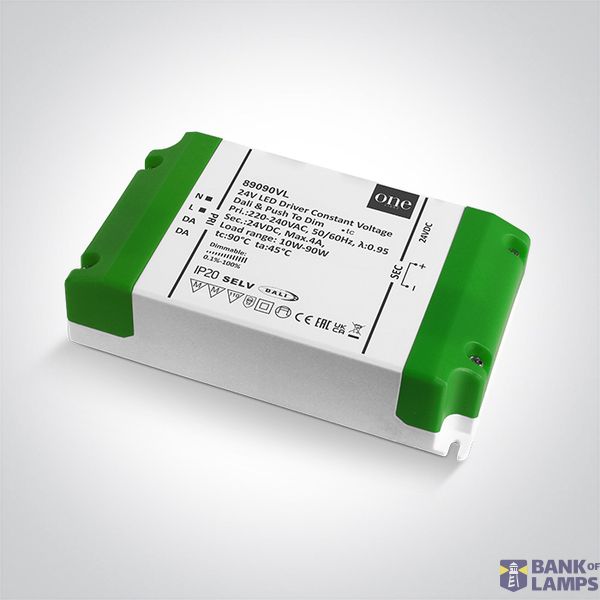 89090VL DALI & PUSH TO DIM DIMMABLE DRIVER 24V DC 10-90W image 1