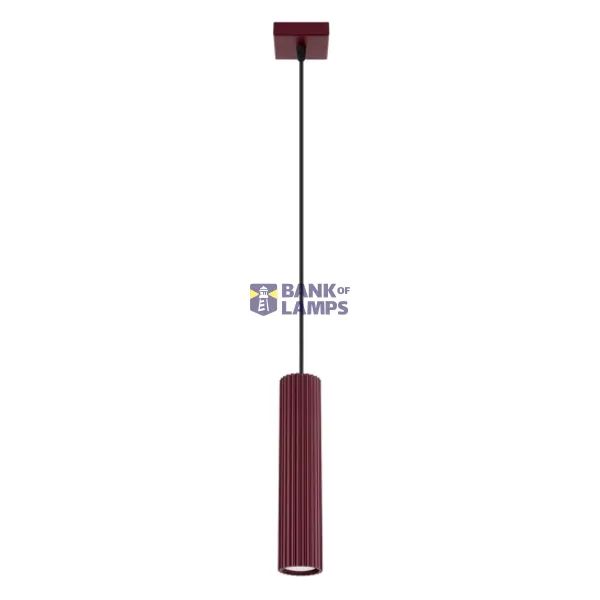 Pendant lamp KARBON 1 burgundy image 1