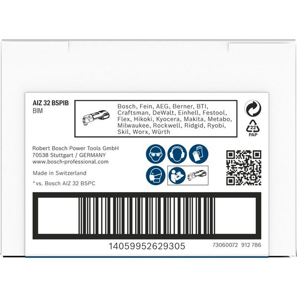 PRO Multi Material AIZ 32 BSPIB Multitool Blade image 1