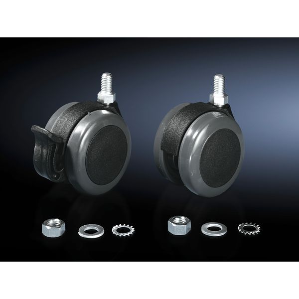 CP Twin castors, je 2 with/without lock, static load per castor 75 kg image 2