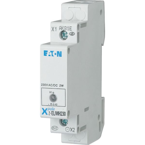 Z-EL/WH230 Single light, 230AC/DC, white image 2