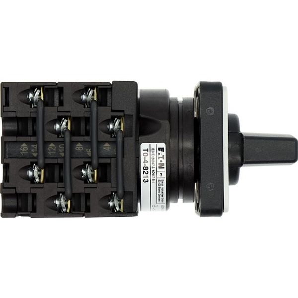 T0-4-8213/E Changeoverswitches, T0, 20 A, flush mounting, 4 contact unit(s), Contacts: 8, 60 °, maintained, With 0 (Off) position, 1-0-2, Design number 8213 image 3