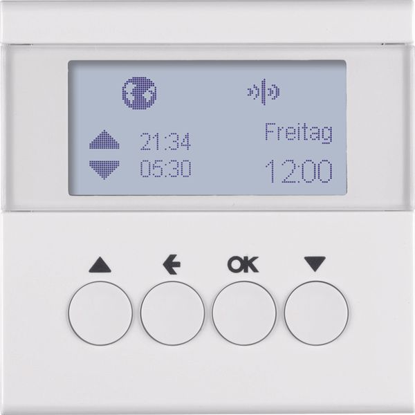 KNX radio blind time switch quicklink, display, S.1/B.3/B.7, p. white image 1