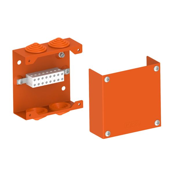 FIRE RESISTANT METAL BOX 8 PCS DATA TERMINALS image 1