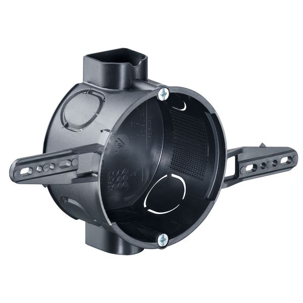 Flush-mounting one-gang junction box for nailing image 1