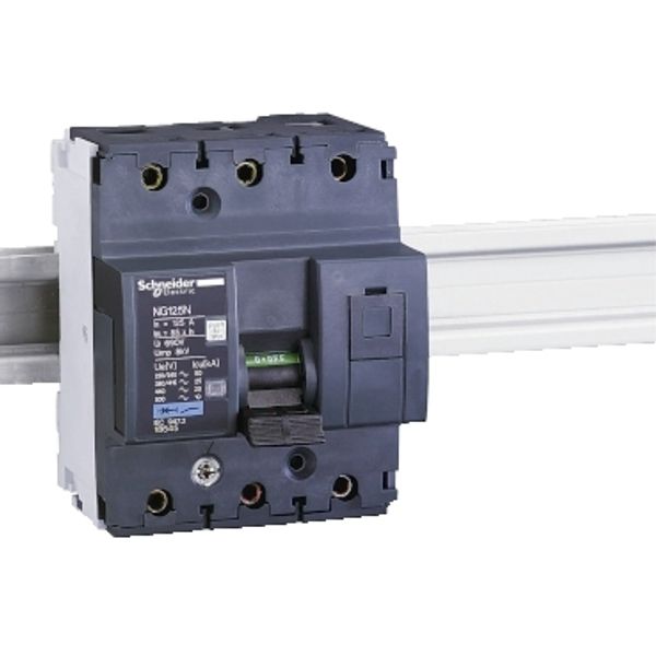 Miniature circuit-breaker, Acti9 NG125N, 3P, 125 A, B curve, 25 kA (IEC 60947-2) image 2