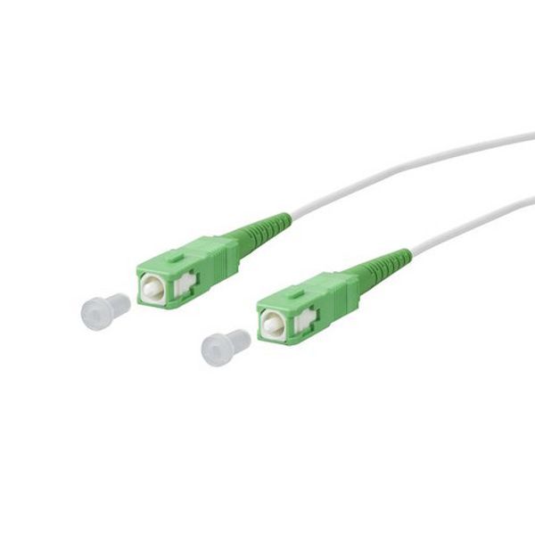 OpDAT patch cord SC-S APC/SC-S APC OS2, white, 10.0 m image 3