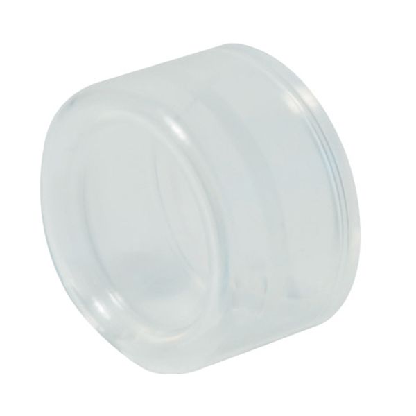 Clear silicone cap for guarded push-button, metal image 1