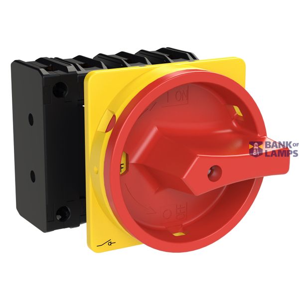 P3 Main switch, 80 A,Flush mounting, 4 pole, Form EA/SVB, Red, Door co image 11