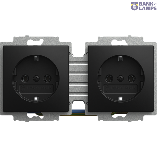 Schuko® Socket Outlet 2-gang image 1