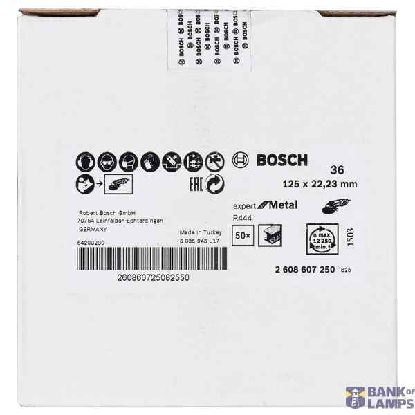 Fibre sanding disc R444, Expert for Metal D= 125 mm; K= 36 image 2