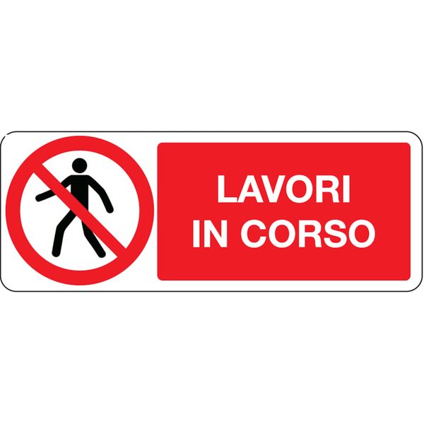 Prohibition sign - Al - 330x125 mm image 1