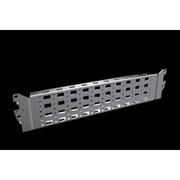 VX Punched section 23 x 89 mm, for W/D: 400 mm, stainless steel image 2