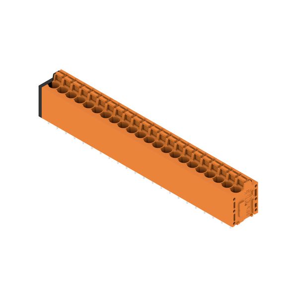 Printed circuit board terminals, 5.00 mm, Number of poles: 22, 180°, Solder pin length (l): 3.5 mm, tinned, black, PUSH IN with actuator, Clamping range, max. : 2.5 mm², Box image 4