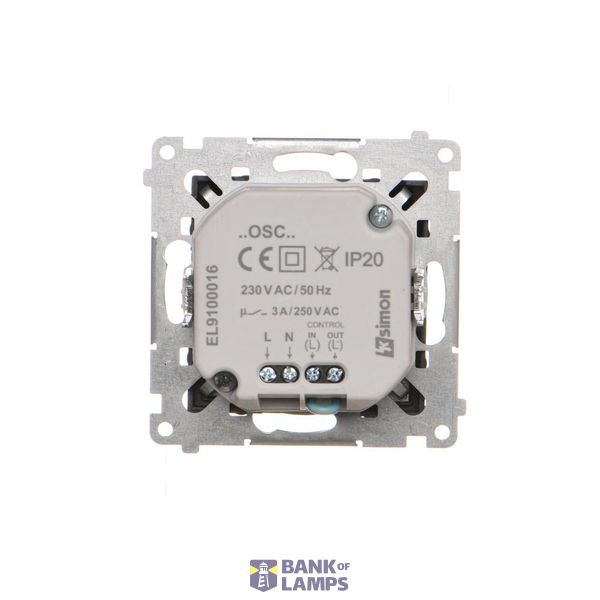 Single button for switches and push buttons, light gray matt image 1