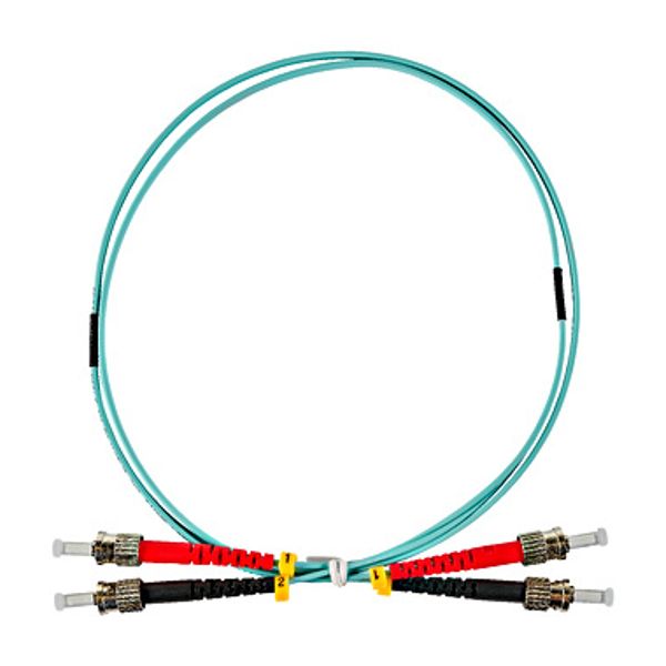 FO Patchcord Duplex ST/UPC - ST/UPC, 50/125æm OM3,  0.5m image 1