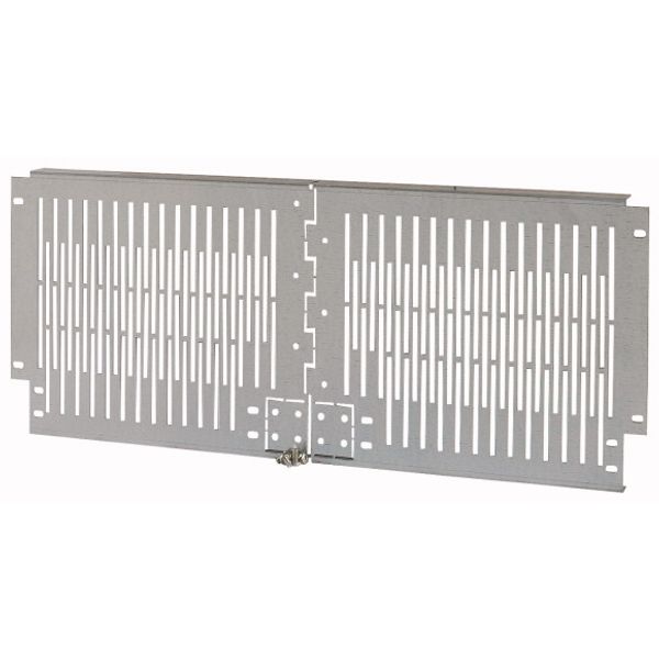 XTPPCUV3-H275W800 Partition, ventilated, for power feeder, HxW=275x800mm image 1