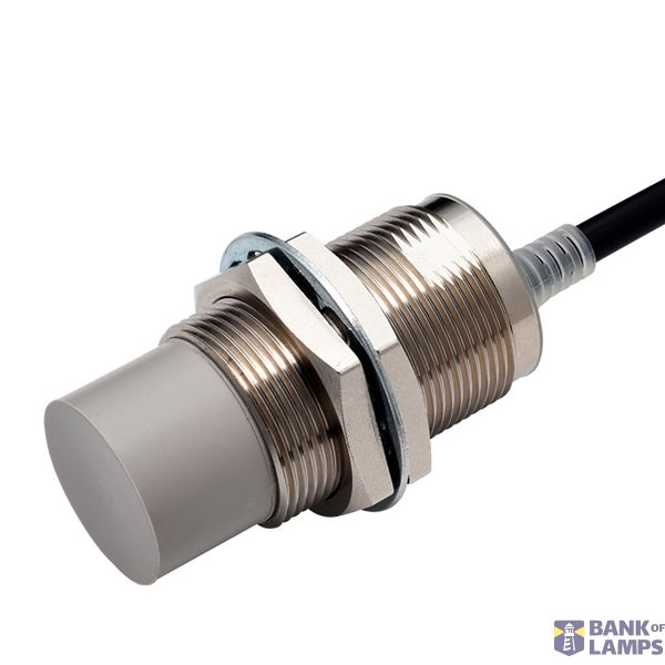 E2EN2130C Proximity sensor, inductive, nickel-brass, short body, M30, unshielded, 18 mm, DC, 3-wire, PNP NO, IO-Link COM3, 2 m robotic cable E2EN2130C image 1