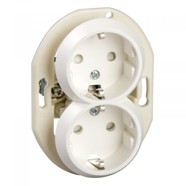 2-vietiga kontaktligzda a /z melna Renova image 1