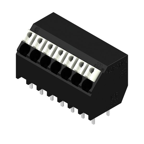 Printed circuit board terminals, 3.50 mm, Number of poles: 7, 135°, Solder pin length (l): 3.5 mm, black, PUSH IN with actuator, Clamping range, max. : 1.5 mm², Tube image 2