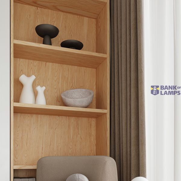 BOOMO DESK LAMP NATURAL WOOD G9 1X8W IP20 image 5