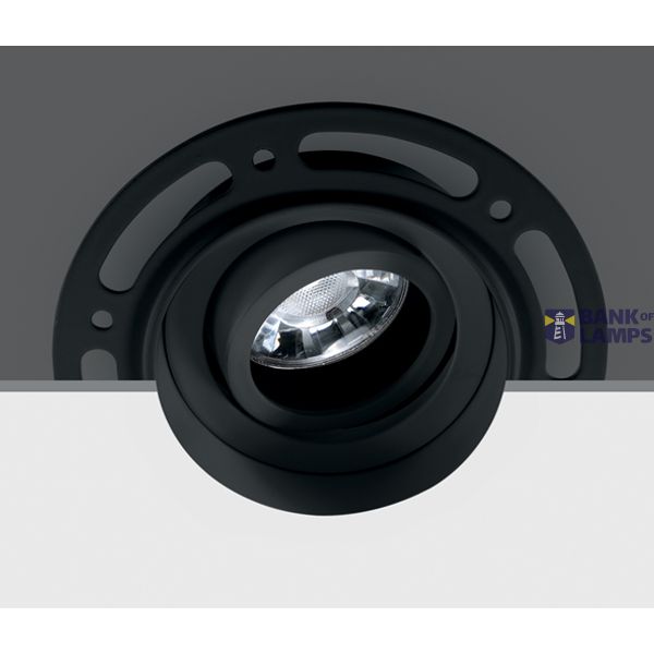 BLACK GU10 10W TRIMLESS DARK LIGHT ADJUSTABLE image 1