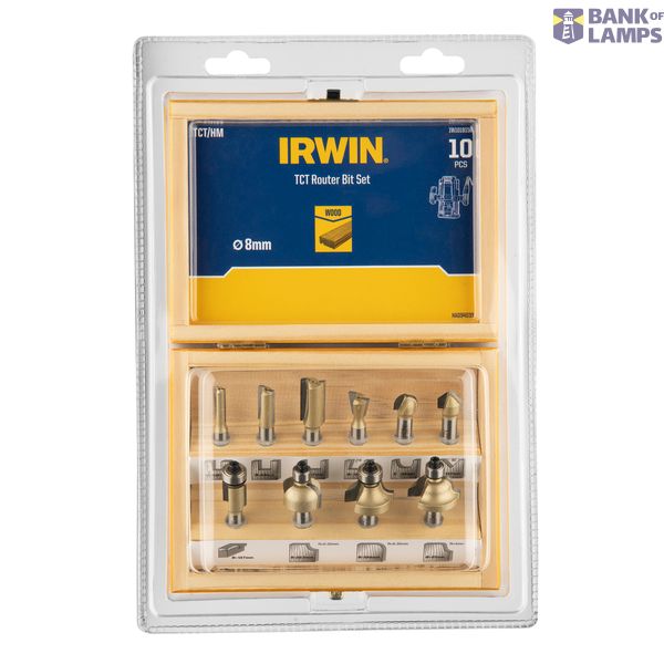 Bit, Router TCT 10 Pce Set 8mm image 1