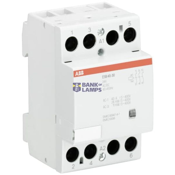 Installation contactor ESB40-22 GHE3491302R0001 40A/24VAC/DC 4P 2Z+2V image 1