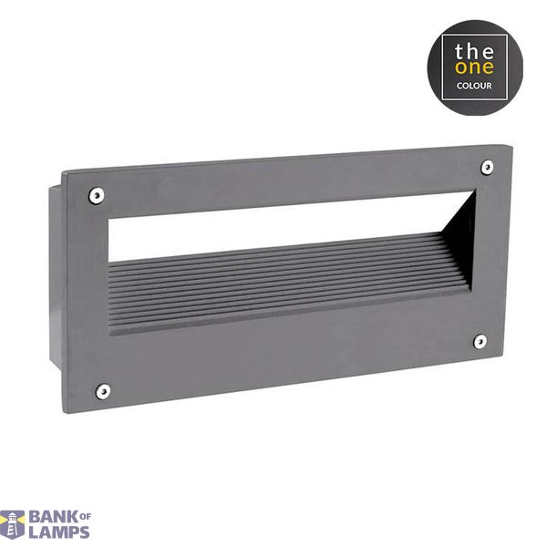 Recessed wall lighting IP66 Micenas LED Rectangular LED 5.5W 4000K Urban grey 136lm image 1